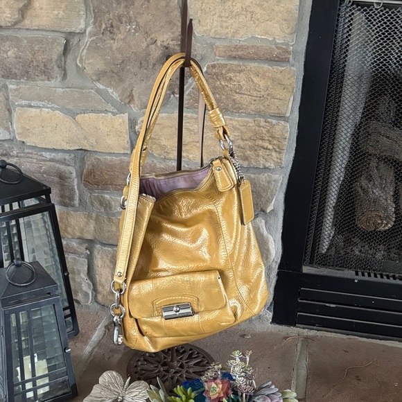 Coach KRISTIN Gold Leather Slouchy Shoulder Bag – 2010, Soft Butter Leather - Picture 1 of 12